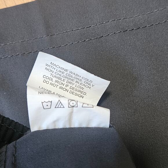 Leg3nd Athletic Gym Shorts M Gray‎ Drawstring Zip Pockets Stretch - Picture 11 of 11